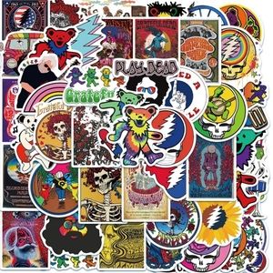25 Grateful Dead stickers Perfect for phones tumblers cups skateboards laptops..